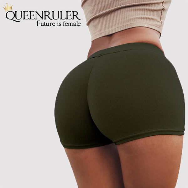 Queenruler Sexy Athletic Shorts (Deep Green) - Queenruler