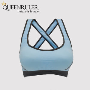 Breathable Fitness Bra (Sky Blue) - Queenruler