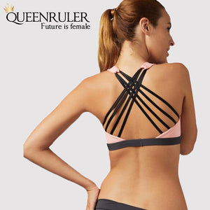 Sexy Cross Sport Bra (1 Pink 2 Blue) - Queenruler