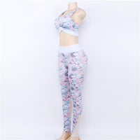 Ocean blue camouflage Yoga Set - Queenruler