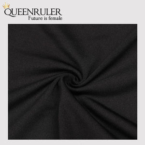 Womens Running Shorts And Vest Set (Black) - Queenruler