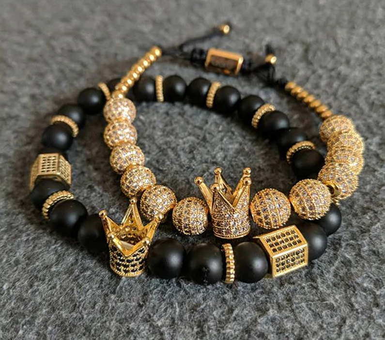 Handmade luxury King's Crown Bracelet