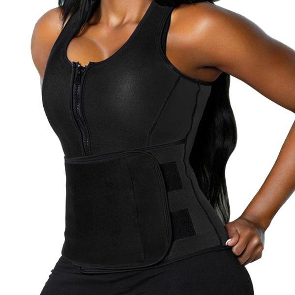 Neoprene Sauna Suit Tank Top Vest Waist Weight controll belt