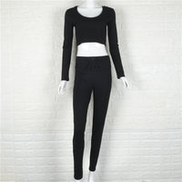 Fitness Jogging Suit (Black) - Queenruler