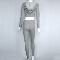 Fitness Wear Set (Gray) - Queenruler
