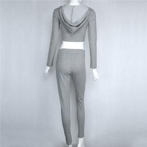 Fitness Wear Set (Gray) - Queenruler