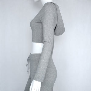 Fitness Wear Set (Gray) - Queenruler