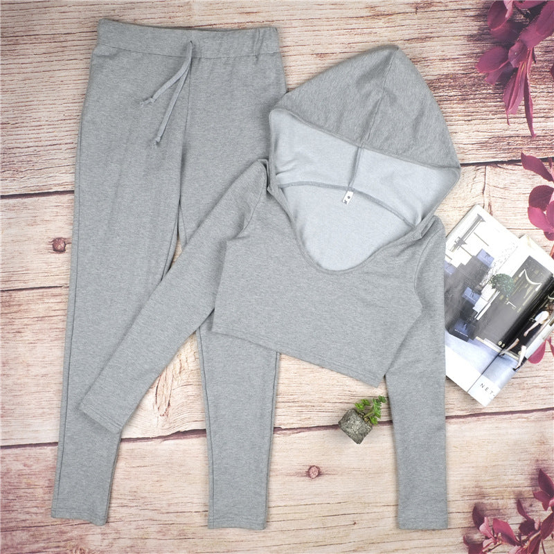 Fitness Wear Set (Gray) - Queenruler