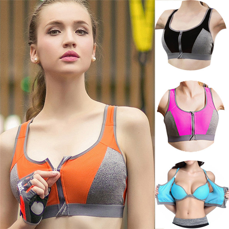 Professional Zipper Bra (Orange) - Queenruler