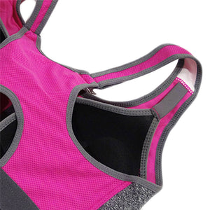 Professional Zipper Bra (Pink) - Queenruler