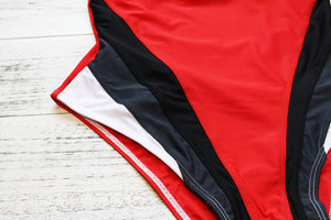 One Piece Fashion Swimsuit (Red) - Queenruler
