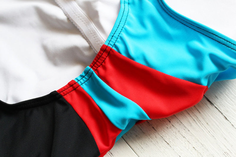 One Piece Fashion Swimsuit (Multi-Color) - Queenruler