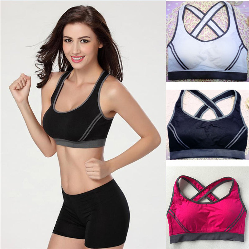 Sexy Padded Sports Bra (Hot Pink) - Queenruler