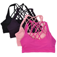 Sexy Yoga Bra (Pink) - Queenruler