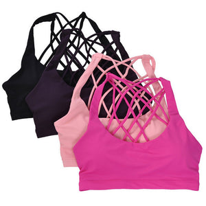Sexy Yoga Bra (Pink) - Queenruler