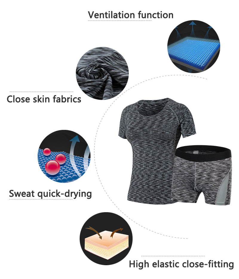 New Fitness Sport Shorts Suit - Queenruler