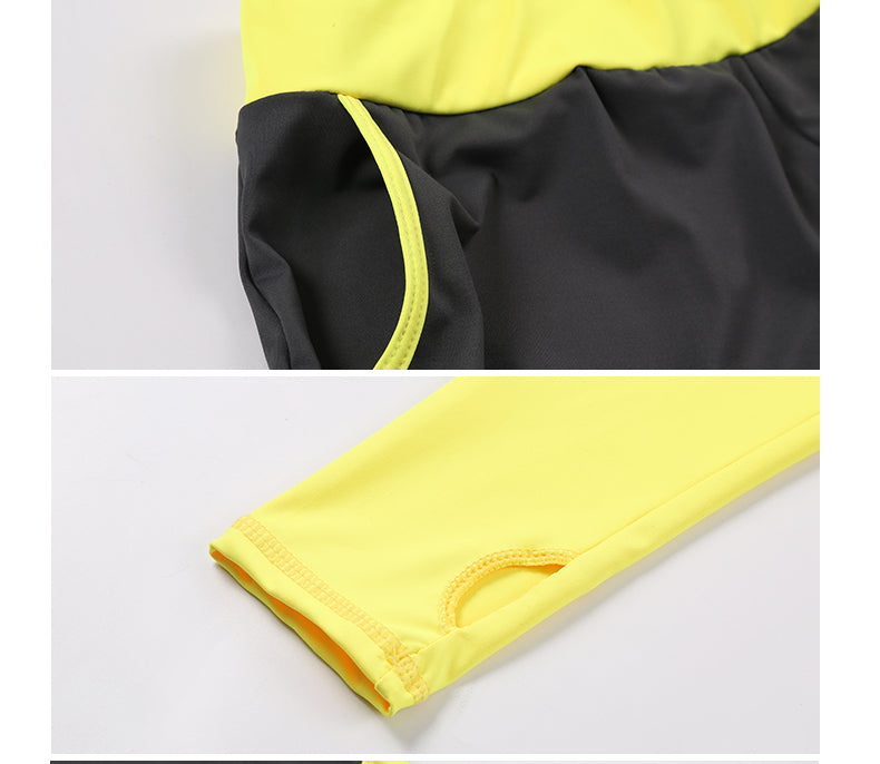 5PCS Sexy Yoga Set (Yellow) - Queenruler