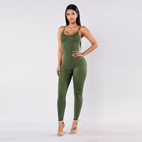 Quick-Dry Athletic Jumpsuit (Army Green) - Queenruler