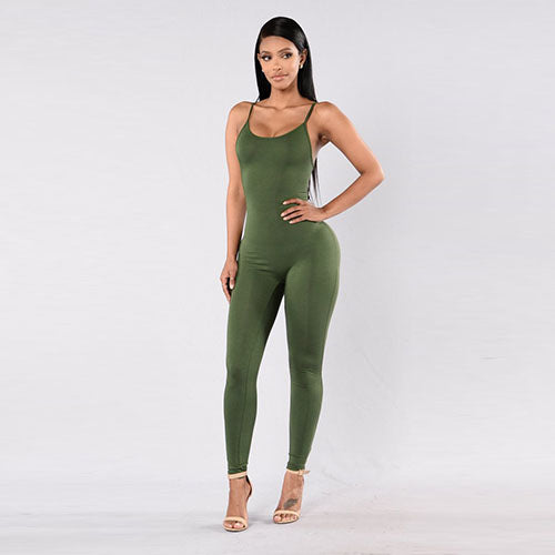 Quick-Dry Athletic Jumpsuit (Army Green) - Queenruler