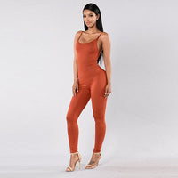 Quick-Dry Athletic Jumpsuit (Orange) - Queenruler