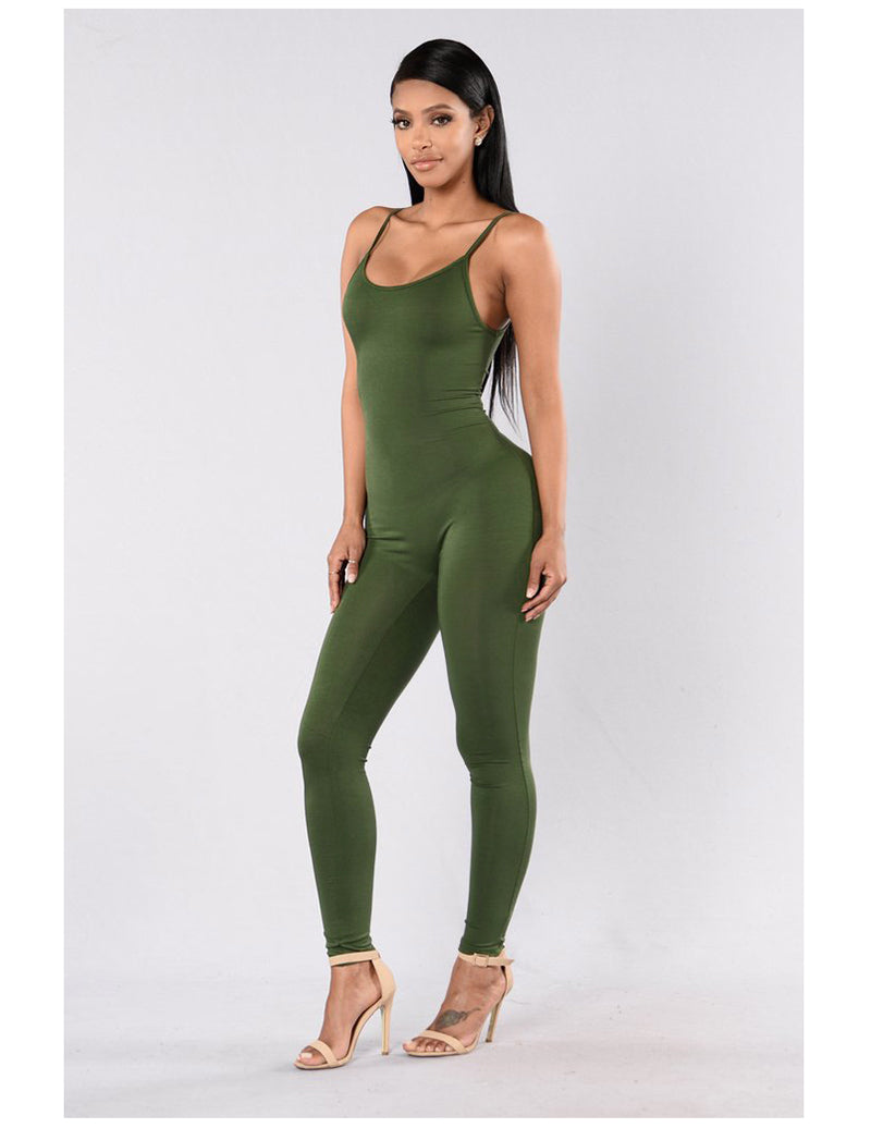 Quick-Dry Athletic Jumpsuit (Army Green) - Queenruler