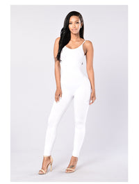 Quick-Dry Athletic Jumpsuit (White) - Queenruler