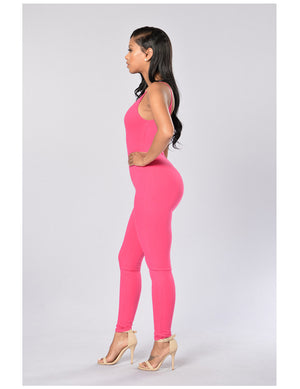 Quick-Dry Athletic Jumpsuit (Rose Red) - Queenruler