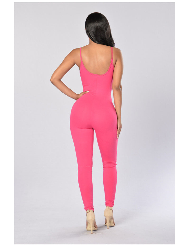 Quick-Dry Athletic Jumpsuit (Rose Red) - Queenruler