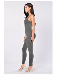 Quick-Dry Athletic Jumpsuit (Dark Gray) - Queenruler