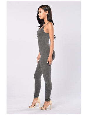 Quick-Dry Athletic Jumpsuit (Dark Gray) - Queenruler