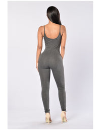 Quick-Dry Athletic Jumpsuit (Dark Gray) - Queenruler