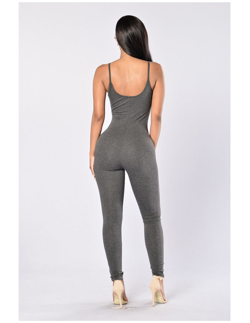 Quick-Dry Athletic Jumpsuit (Dark Gray) - Queenruler