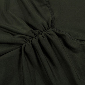 High Waist Push Up Shorts (Green) - Queenruler