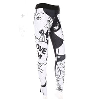 High Waist Love Squat Leggings - Queenruler