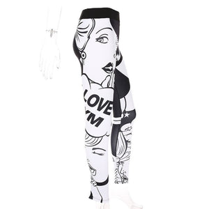 High Waist Love Squat Leggings - Queenruler