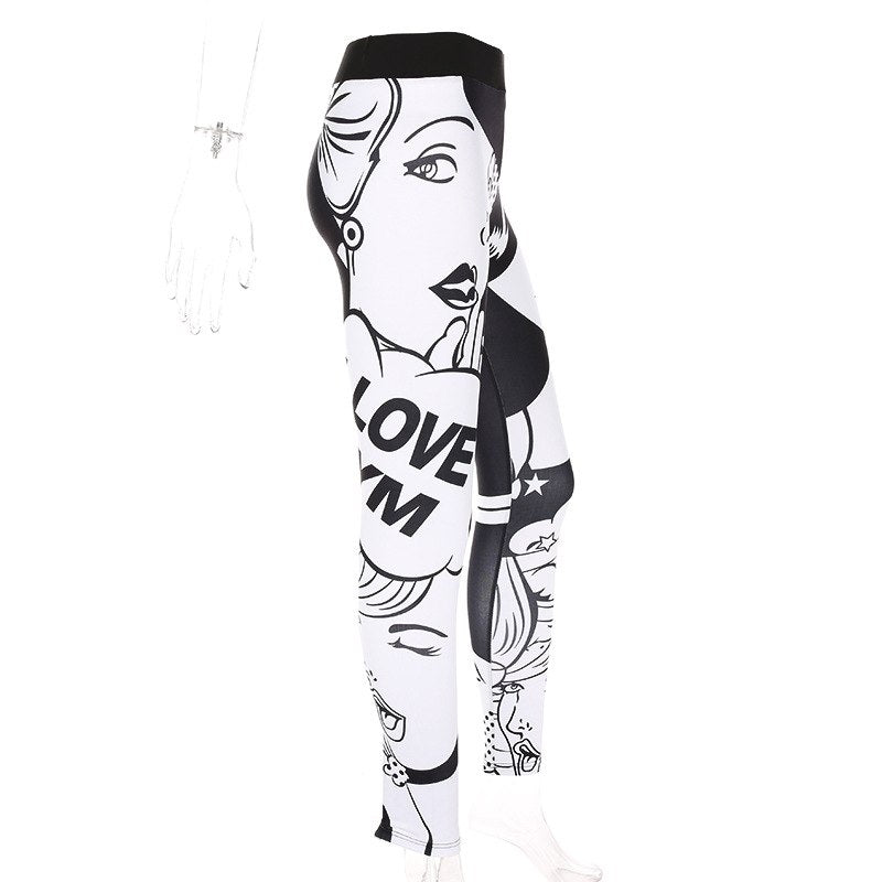 High Waist Love Squat Leggings - Queenruler