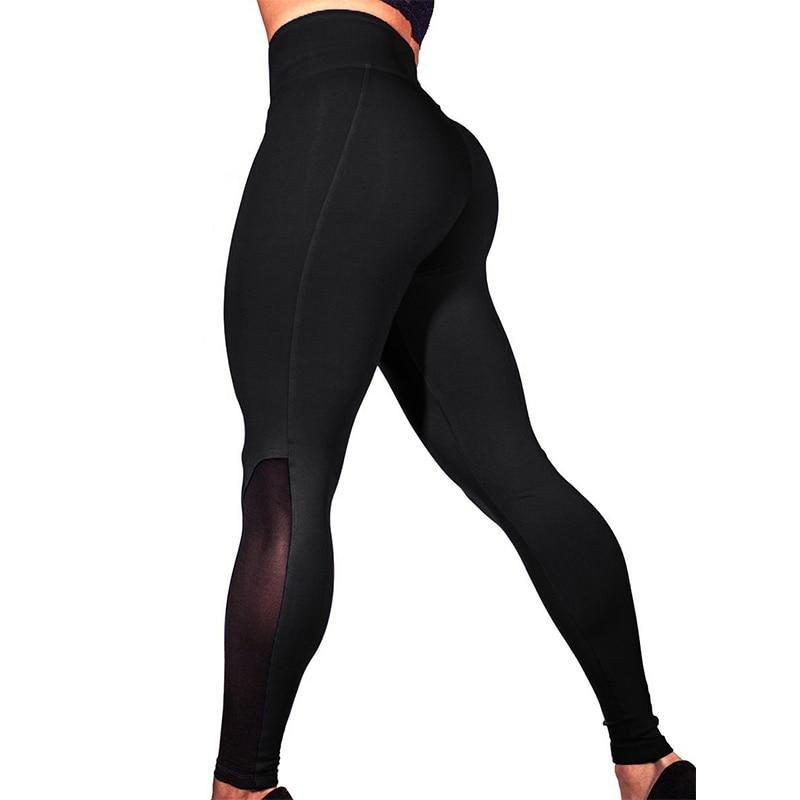 High Waist Push Up Leggings (Black) - Queenruler