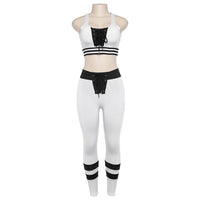 2 Piece Fashion Ribbons Sweatsuit - Queenruler