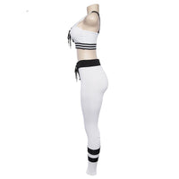2 Piece Fashion Ribbons Sweatsuit - Queenruler
