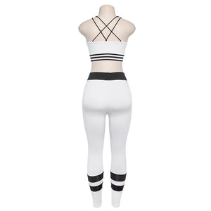 2 Piece Fashion Ribbons Sweatsuit - Queenruler