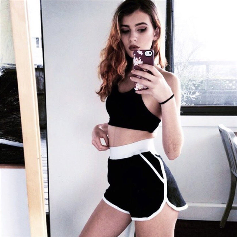 High Waist Athletic Shorts (Black) - Queenruler
