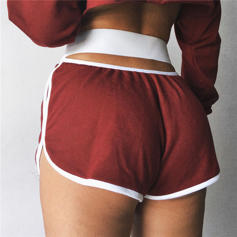 Hot Cotton Athletic Shorts (Red) - Queenruler