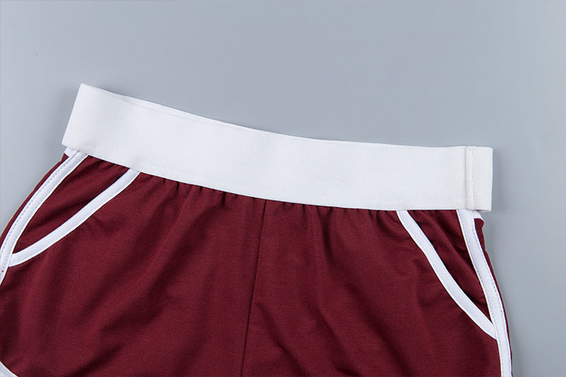 Hot Cotton Athletic Shorts (Red) - Queenruler