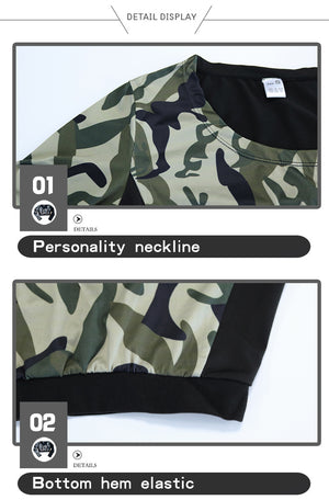 Long Sleeves Sportswear Set (Army Green) - Queenruler