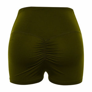 High Waist Elastic Yoga Shorts - Queenruler