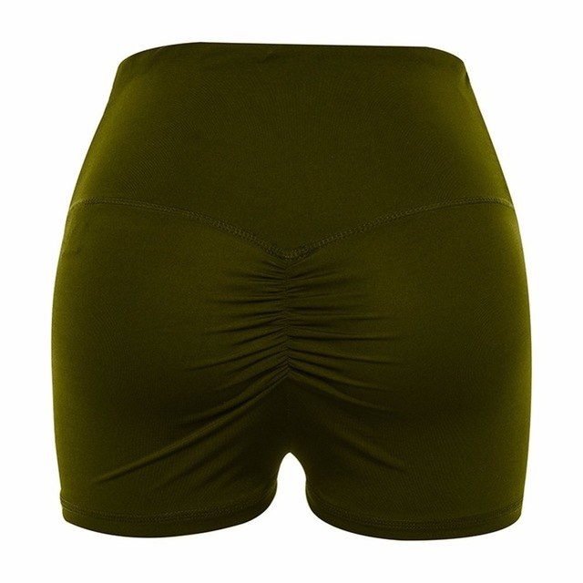 High Waist Elastic Yoga Shorts - Queenruler