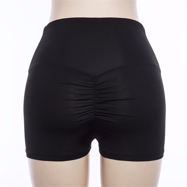 High Waist Elastic Yoga Shorts - Queenruler