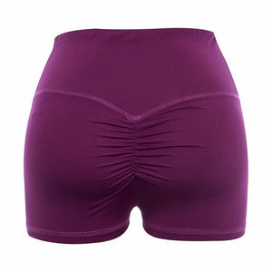 High Waist Elastic Yoga Shorts - Queenruler