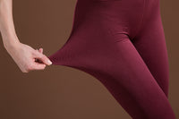 Quick Dry Yoga Pants (Wine Red) - Queenruler