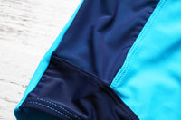One Piece Fashion Swimsuit (Blue) - Queenruler